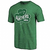 Men's Carolina Panthers St. Patrick's Day Green Short Sleeve T-Shirt FengYun,baseball caps,new era cap wholesale,wholesale hats